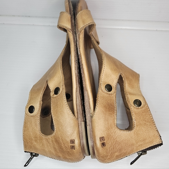 Bed Stu Soto Flat Ankle Sandals Women’s 9 – Tan Rustic Leather Lagenlook - Picture 8 of 12